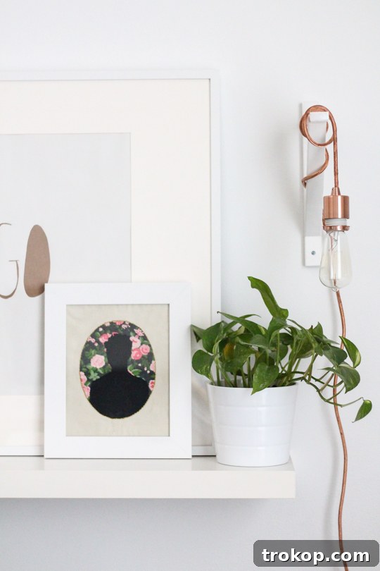 DIY: Metallic Pendant Sconce - Create a chic wall light with this easy tutorial.