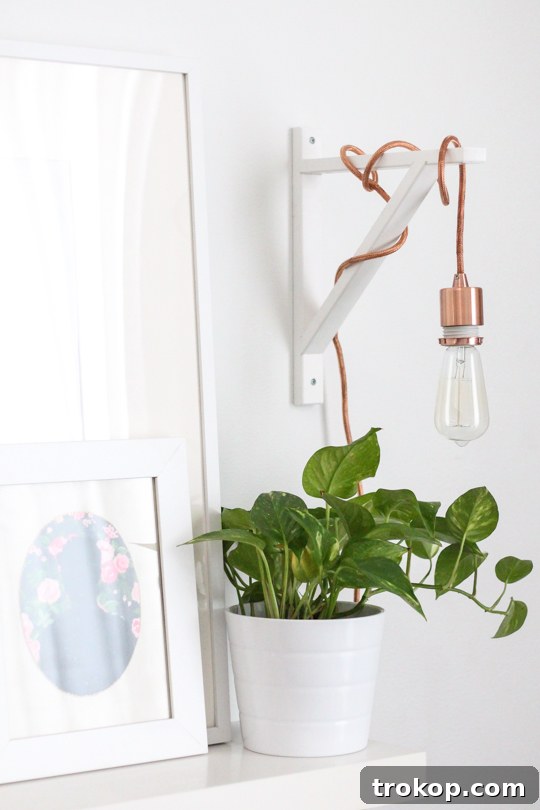 DIY: Metallic Pendant Sconce - An elegant lighting solution for any room.