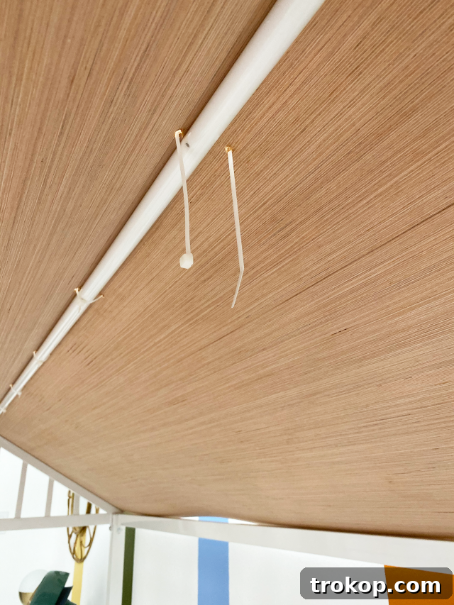 Vibrant DIY Toddler Playhouse Bed 9 secure the 2 panels together at the top of the roof ridge