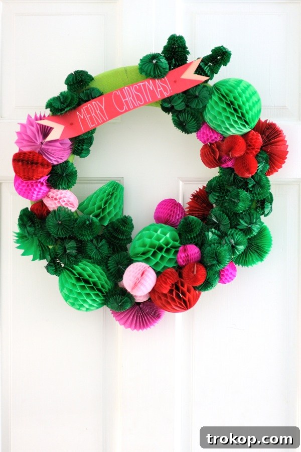 27 Handmade Christmas Wreaths for a Festive Home 24 Vibrant and unique DIY Honeycomb Wreath