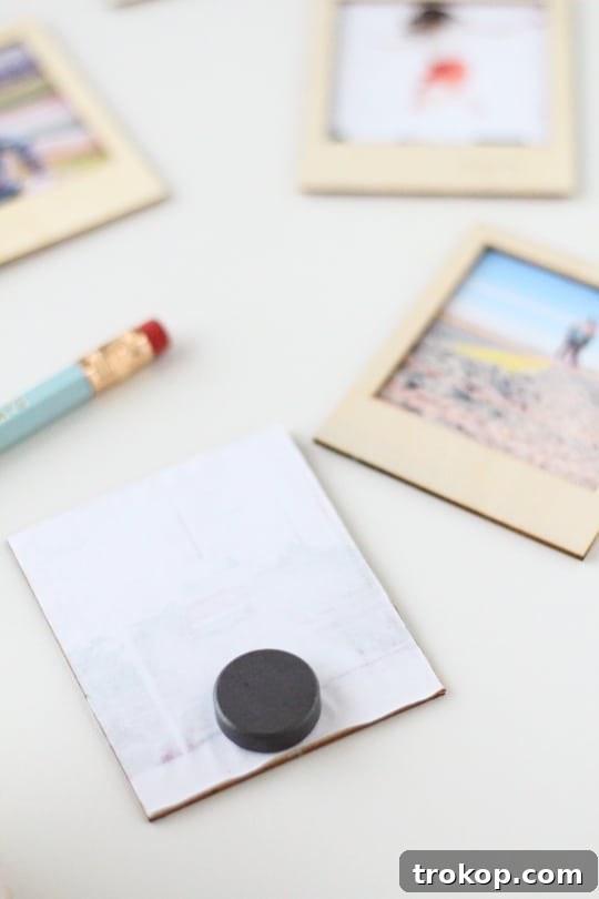 DIY wooden polaroid gift set for Valentine's Day