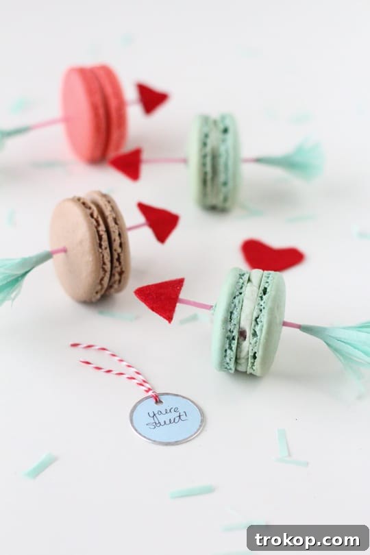 DIY Valentine Arrow Cookie Picks with Love Notes