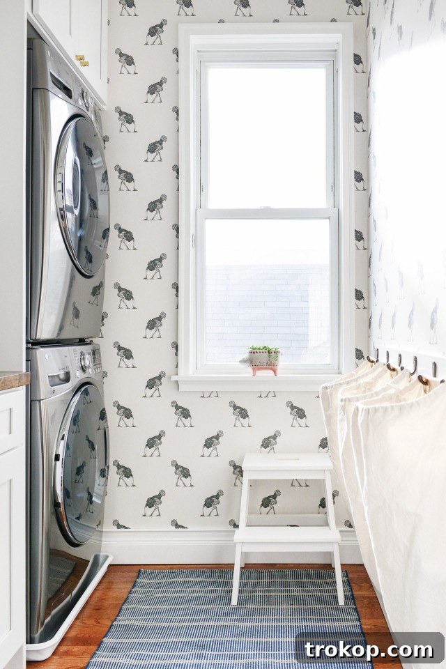 Yellow Brick Home Laundry Room