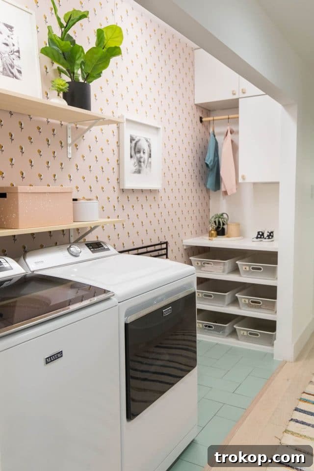 Sugar & Cloth Small Laundry Room Remodel