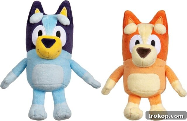 34 Heartwarming Valentines Day Gifts for Kids 5 Bluey & Bingo 8" Mini Plush Bundle, a perfect Valentine