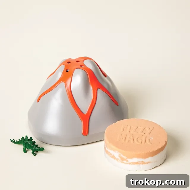 34 Heartwarming Valentines Day Gifts for Kids 4 Erupting Dinosaur Bath Volcano for an exciting Valentine's Day gift for kids