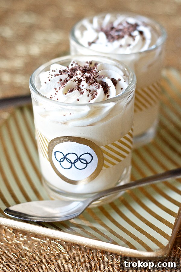 white russian pudding parfaits