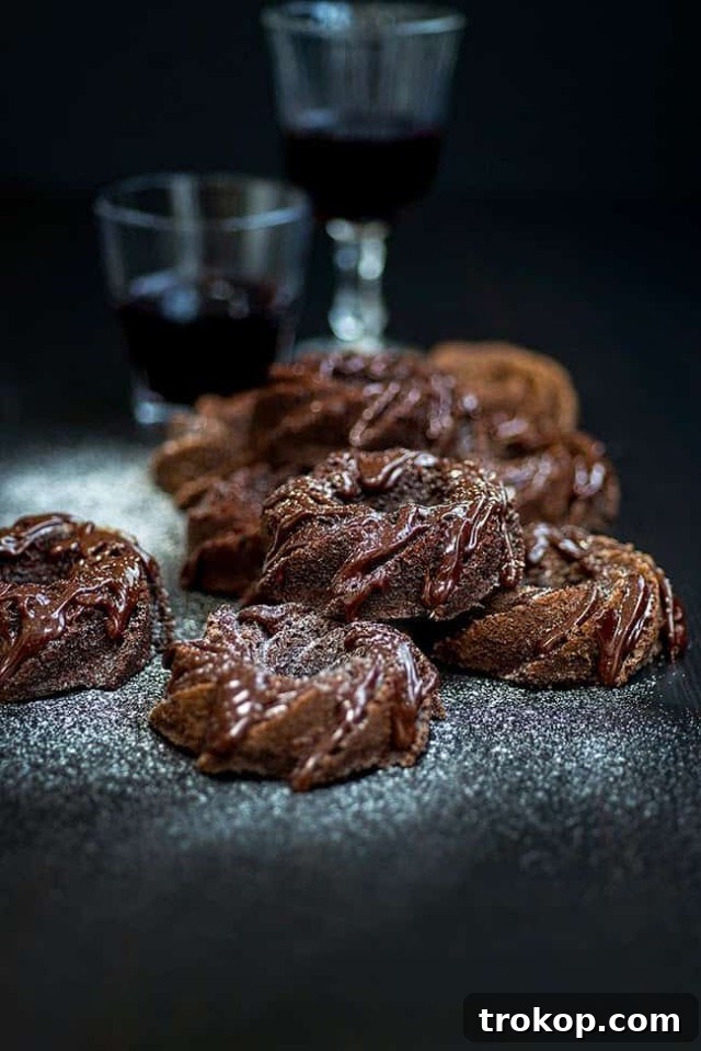 Chocolate and red wine cake