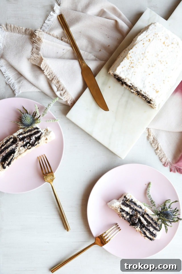 Boozy Mudslide Icebox Cake by Ashley Rose of Sugar & Cloth, a top lifestyle blog in Houston, Texas