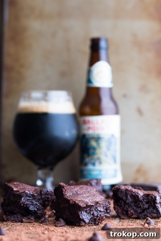 Fudgy Beer Brownies