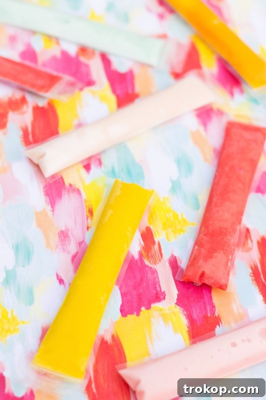 photo of frozen freeze pops