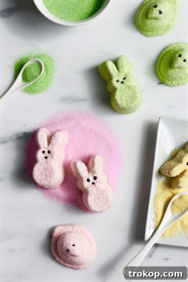 photo of the homemade spiked easter peeps by top Houston lifestyle blogger Ashley Rose of Sugar & Cloth