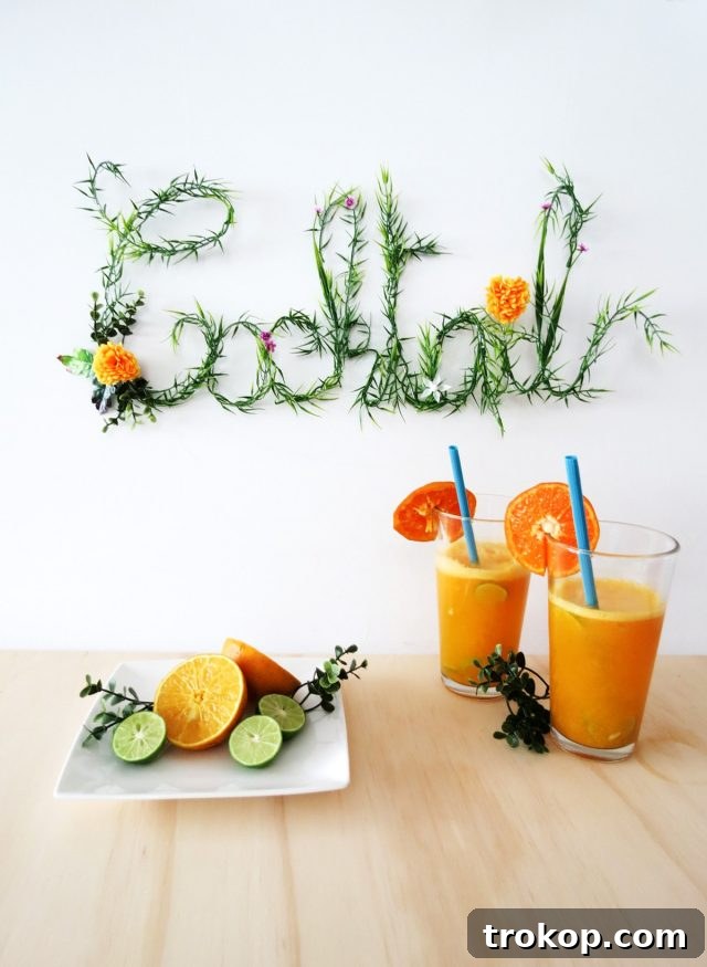 Sparkling Ideas: Crafting the Perfect Mimosa Bar for Any Celebration 16 DIY Wire Sign with Foliage for your bar set up