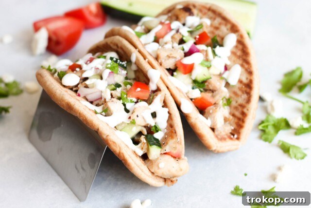 Beyond Boring: Inventive Leftover Chicken Recipes for Stellar Weeknights 18 Mediterranean Chicken Pita Tacos Recipe