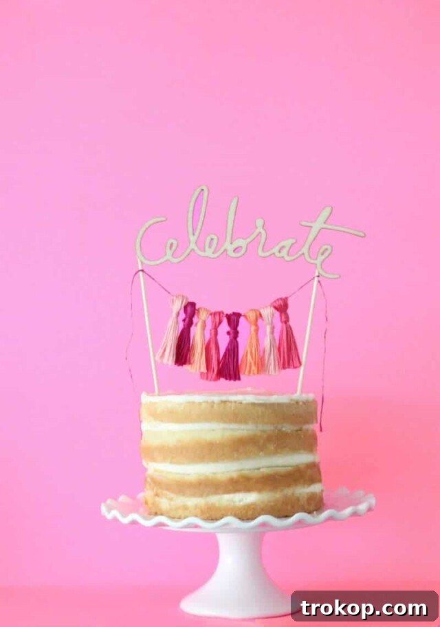 17 DIY Cake Toppers to Make Your Celebration Unforgettable 11 DIY Bunting Topper
