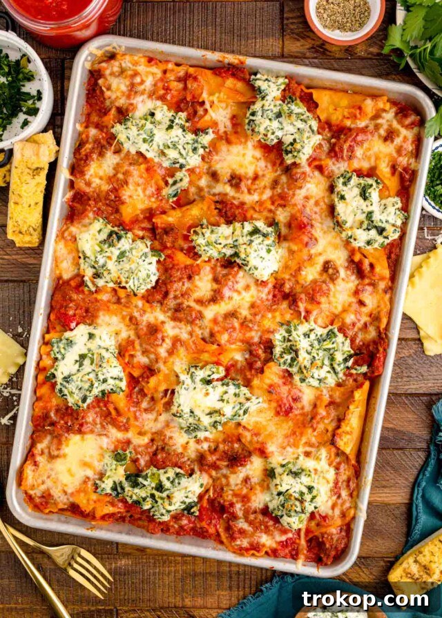 Sheet Pan Layerless Lasagna