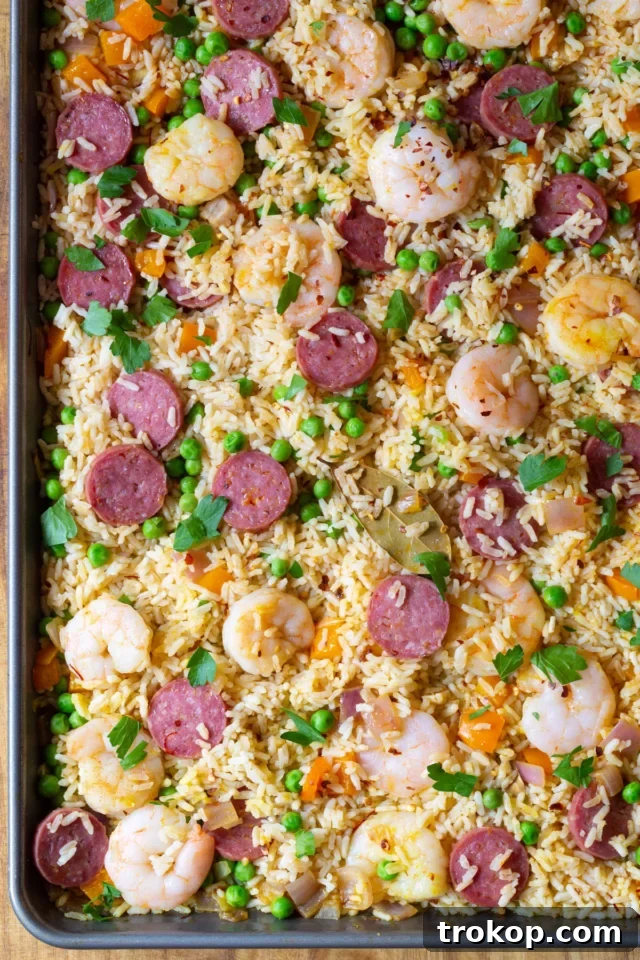 Spanish Paella Sheet Pan Dinner
