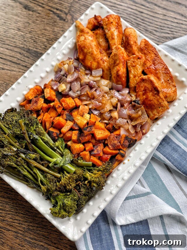 Sheet Pan BBQ Chicken and Vegetables