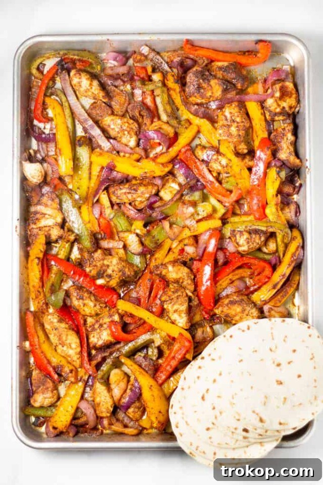 Sheet Pan Chicken Fajitas