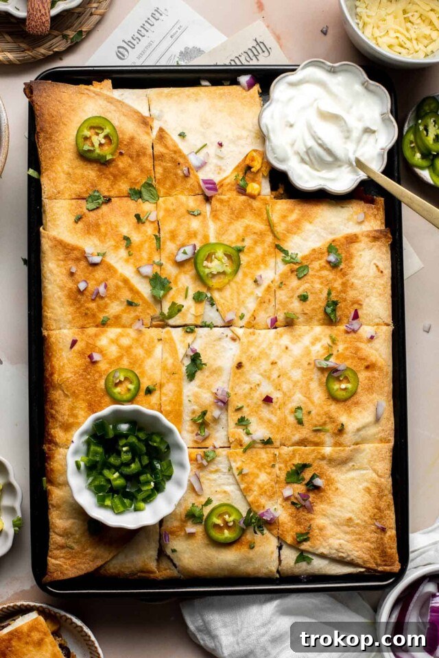 Sheet Pan Quesadillas