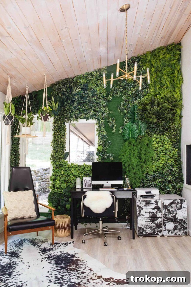 Living Wall Home Office Tour