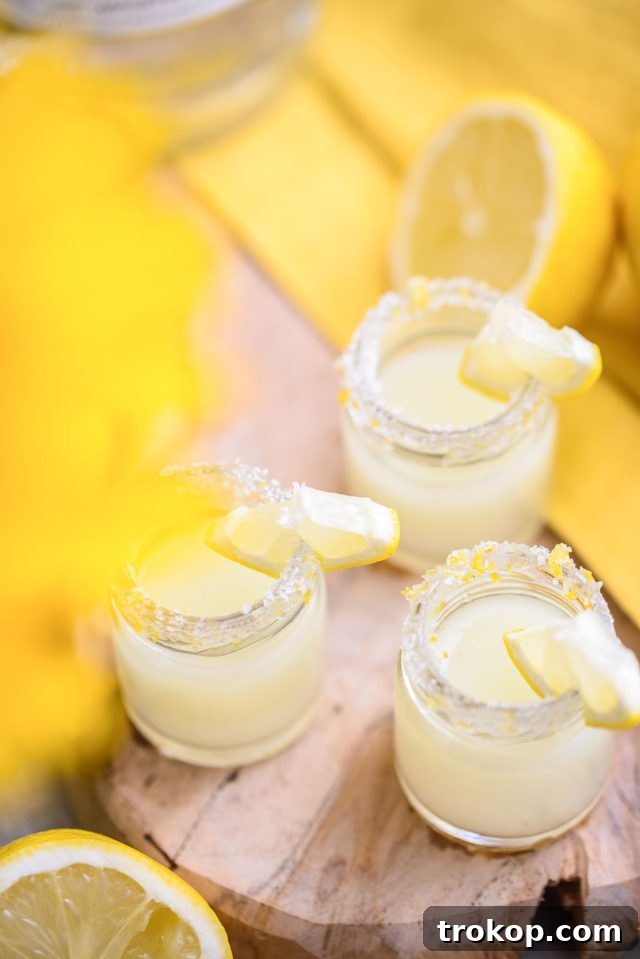 Pucker Up: Exploring the Universe of Sour Cocktails 11 three shots of lemon drop shots