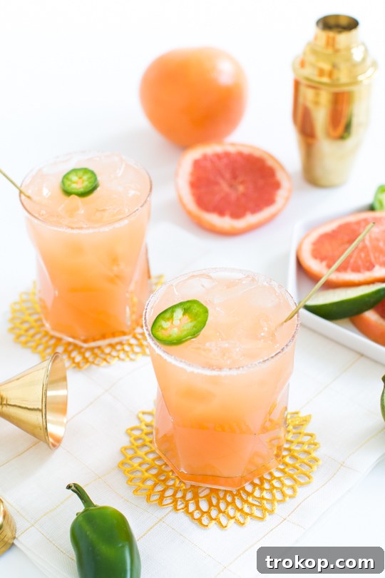 Pucker Up: Exploring the Universe of Sour Cocktails 13 simple spicy paloma recipe #sipsforsummer - Sugar & Cloth