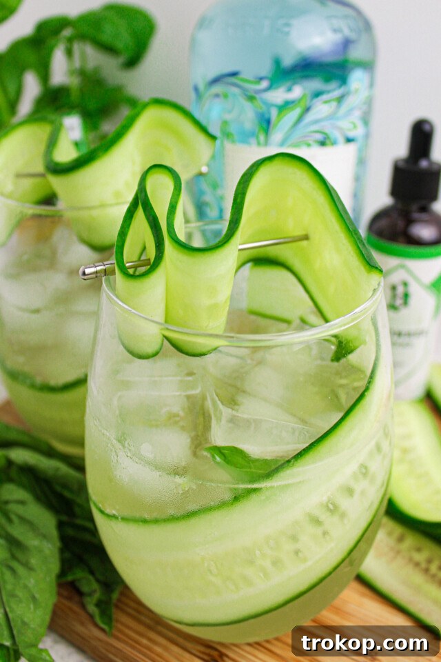 Pucker Up: Exploring the Universe of Sour Cocktails 15 Cucumber & Basil Gin Smash for sour cocktails
