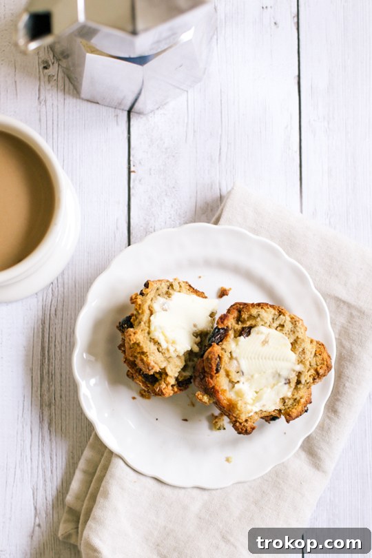 A beautiful display of Irish Soda Bread Knots, ready to be enjoyed as a perfect breakfast or snack.