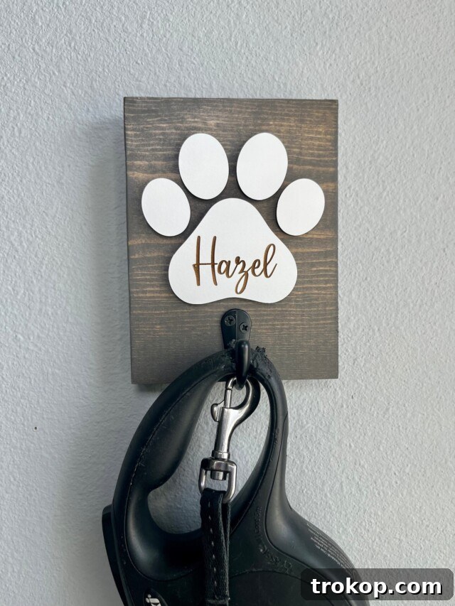 31 Pawsome Gift Ideas for Dog Owners 20 Dog Leash Holder Personalized, Dog Leash Holder for Wall, Dog Lover Gift, Entryway Organizer with Hooks, Dog Sign with Name