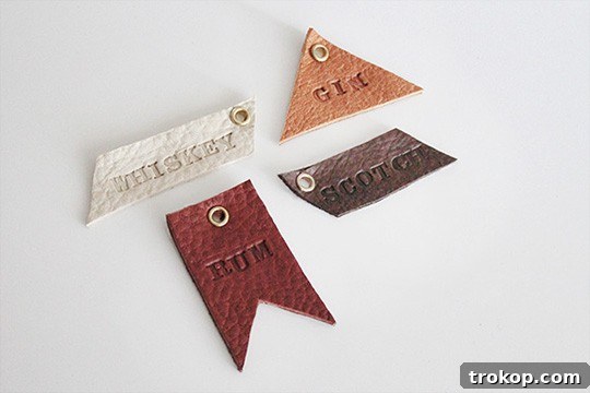 diy drink tags layout