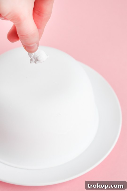 Crafting a Figurine Cake Cloche 5 DIY figurine cake dome with supplies from home