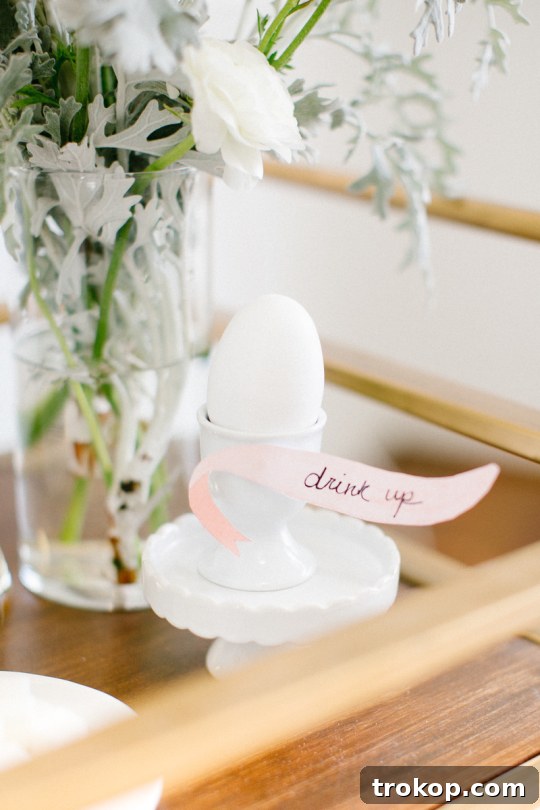 Bright Easter Sunday Dessert Table Inspiration 8 Easter dessert table with DIY watercolor flags by Lisa Chow