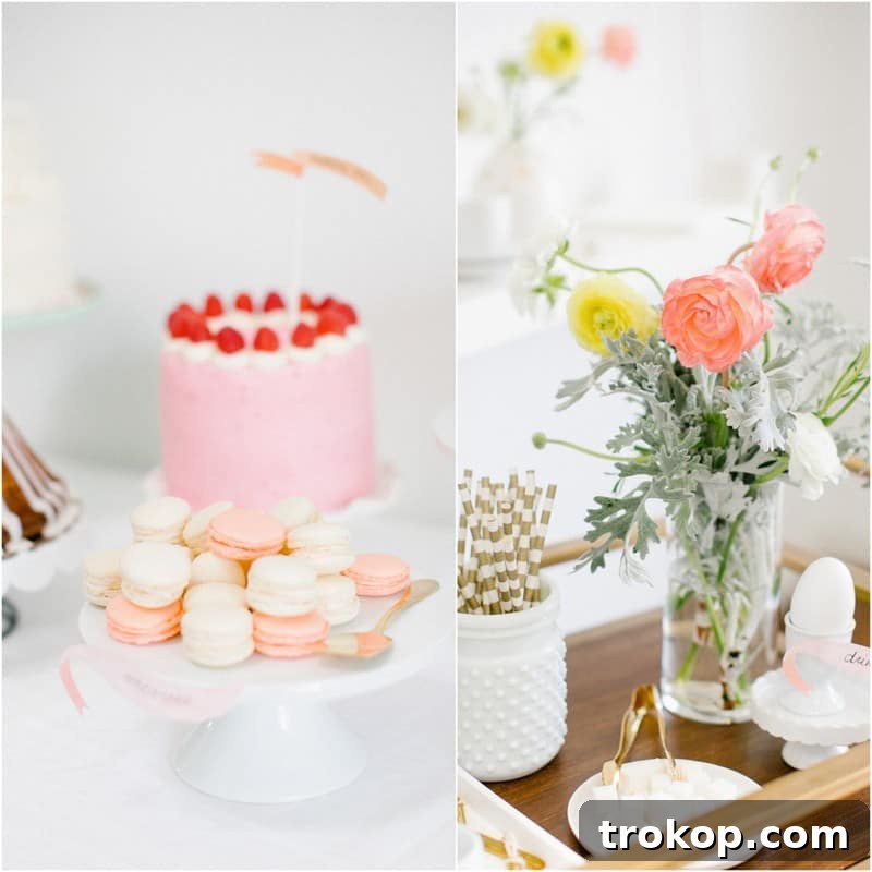 Bright Easter Sunday Dessert Table Inspiration 10 Beautifully styled Easter dessert table with pastel details