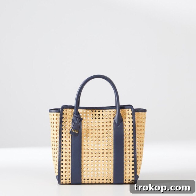 Mark and Graham Waterproof Caning Tote for the best beach bags