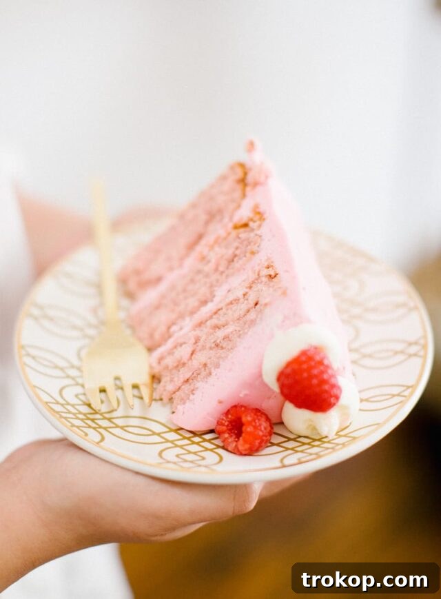 Raspberry Layer Cake Recipe ingredients laid out