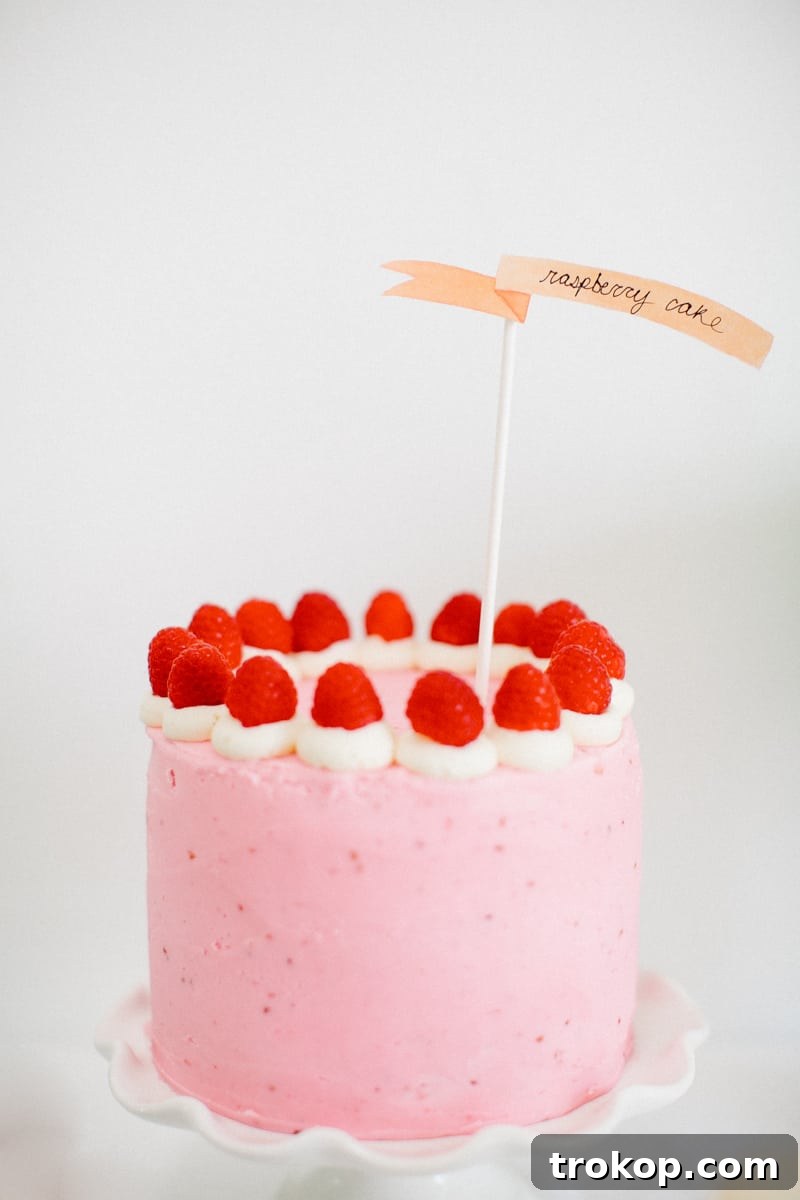 Delicious Raspberry Layer Cake