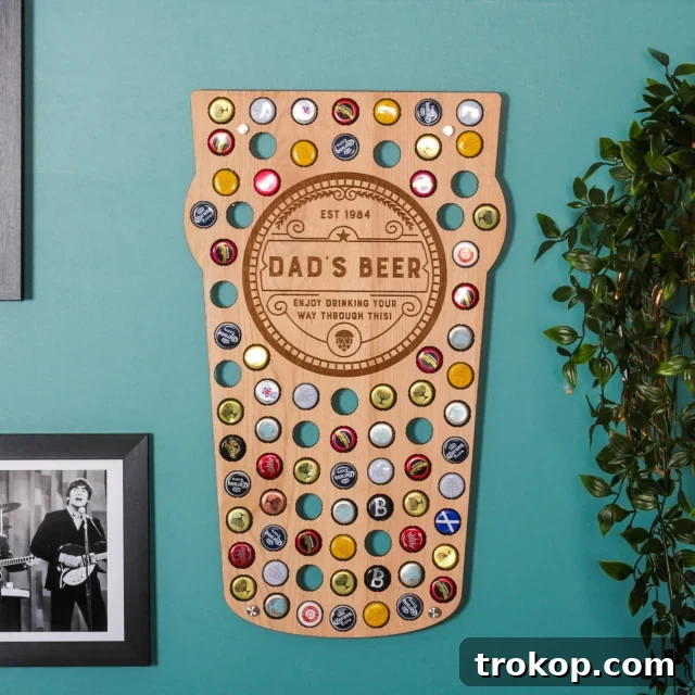 Personalised Pint Glass Bottle Wall Art For The Home