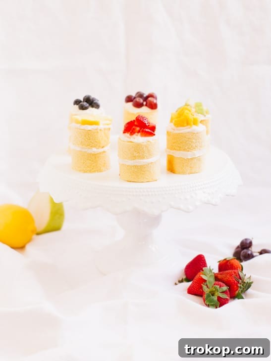 mini rainbow cake recipe | sugarandcloth.com