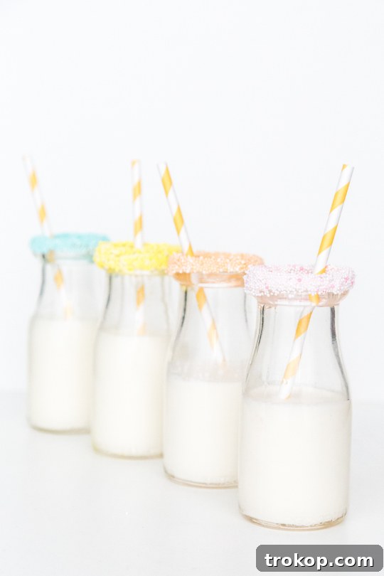 Dazzle Your Drinks with Sprinkled Rims 2 DIY Speckled Easter Eggs and Sprinkle Rimmed Glasses