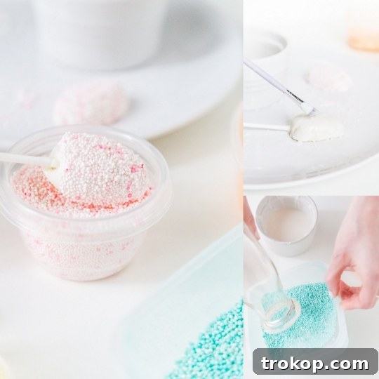 Dazzle Your Drinks with Sprinkled Rims 5 Process of Making DIY Speckled Sprinkles
