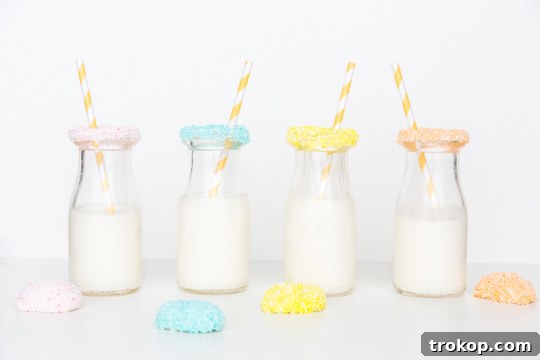 Dazzle Your Drinks with Sprinkled Rims 8 DIY Speckled Sprinkle Rimmed Glass